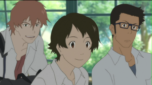 Chiaki, Makoto, and Kousuke